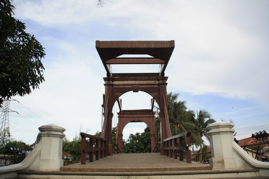 Alte Zugbrücke in Jakarta Altstadt (Kota)