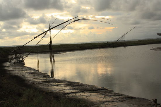 Sonnenuntergang vor dem Regen