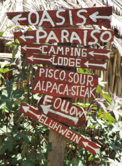 Wegweiser ins Paradies