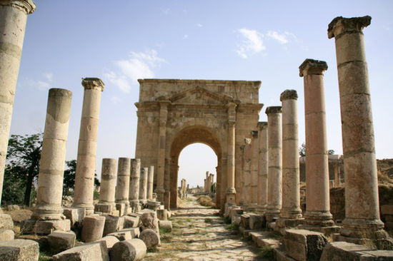 Ausgrabungsstätte in Jerash