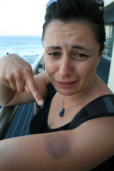 AUA... bloedes Boogie Board!