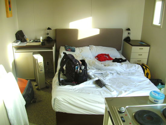 unser Hotelzimmer in Auckland - small is beautiful...