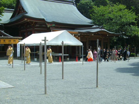 Beginn der Trauungszeremonie