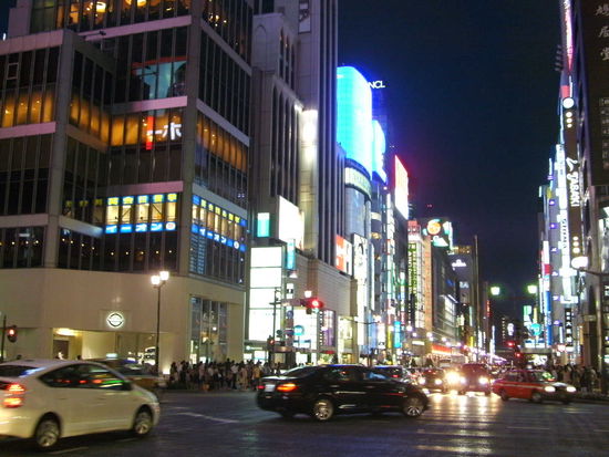 Ginza at night