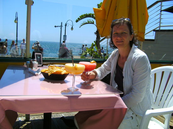 2 Magaritas am Santa Monica Pier