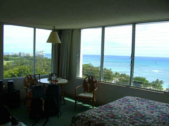 der Blick aus unserem Zimmer