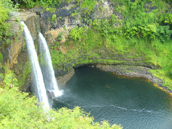 der 2. Wasserfall (Wailua Falls)