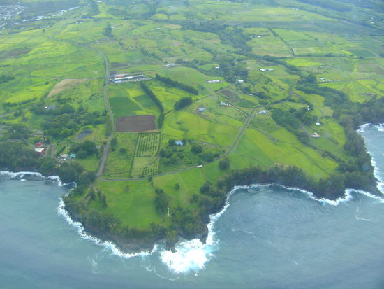 Landeanflug auf Big Island Hawaii