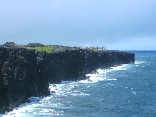 Lavaabbruch ins Meer