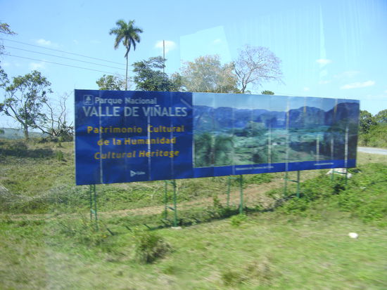 am Eingang des Vinales-Tals