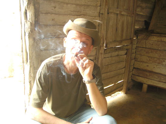 ... persönlich gedreht (und mit Honig verklebt) vom Campesino