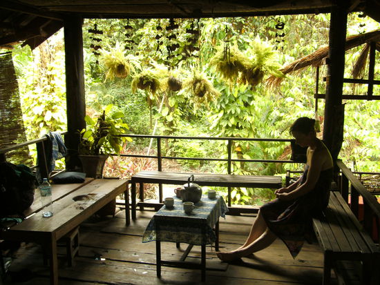 der Ruheraum (inkl. Laos-Tee)