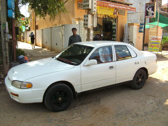endlich am Ziel | unser Auto und Fahrer