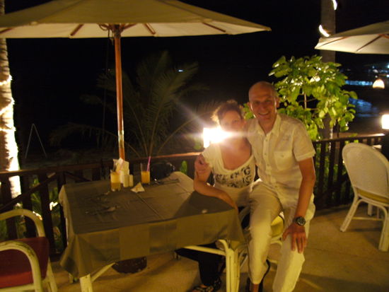 Abendessen am Strand