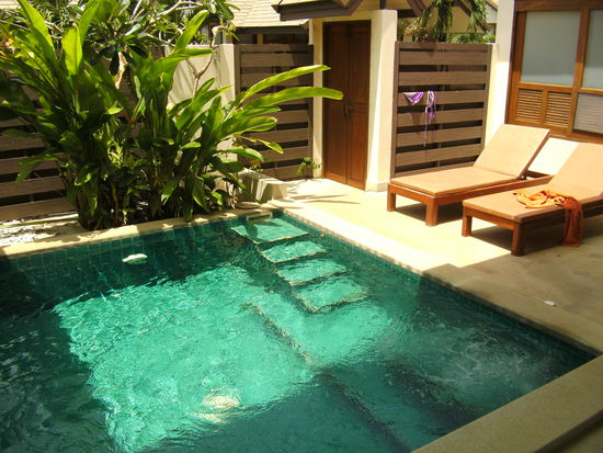 ... in unserem Privat-Pool