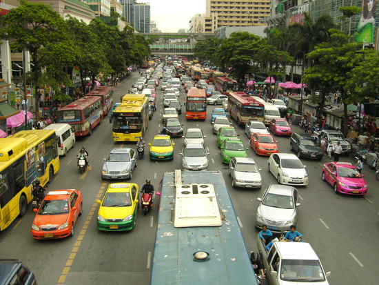 hier ist den ganzen Tag Rush Hour