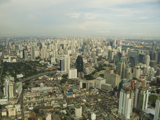 Blick von der Aussichtsplattform des Baiyoke Sky Hotels (Bangkok)