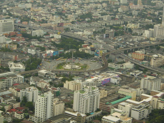 Blick von der Aussichtsplattform des Baiyoke Sky Hotels (Bangkok)