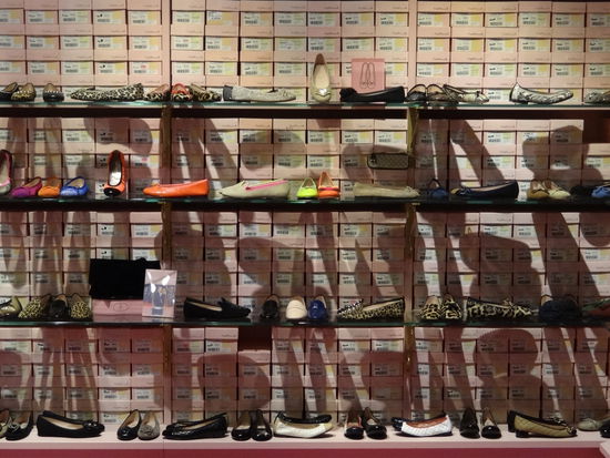 Auslage im Modedistrikt