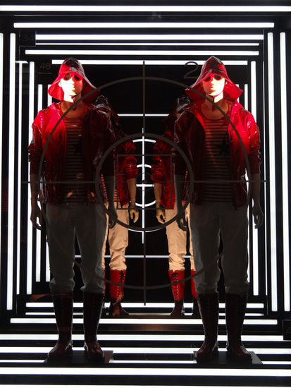 Auslage im Modedistrikt