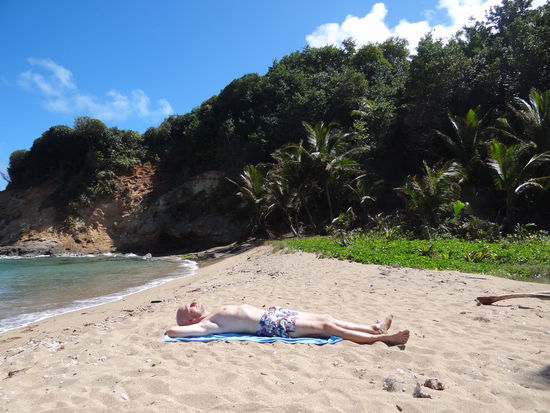 den Strand haben wir wieder für uns allein