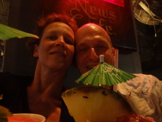 last drink @ News Cafe