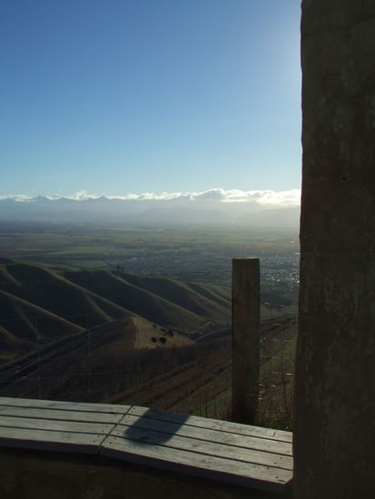 ein Ausguck. Blenheim am Spätnachmittag.