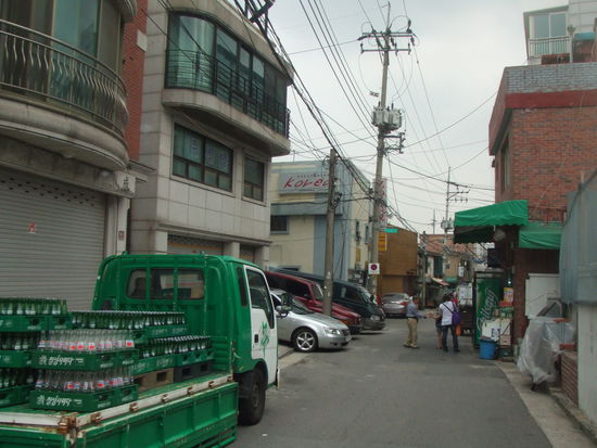 Guesthouse Korea, unsere Straße.
