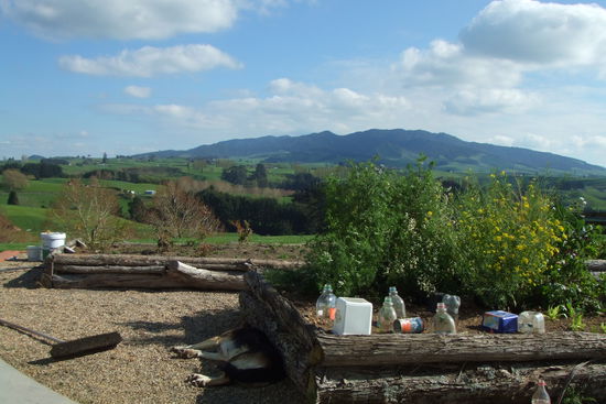 Blick aus dem Kuechenfenster
