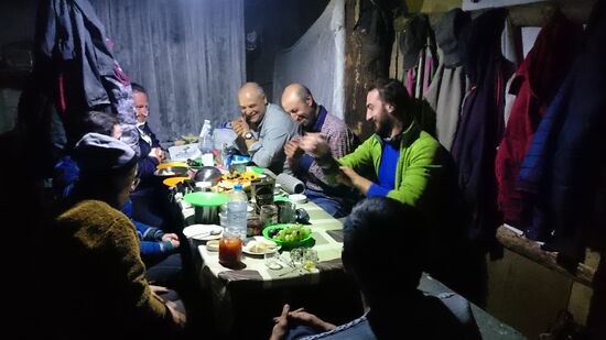 Allabendliches geselliges Beisammensein.