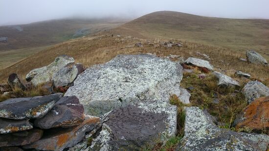 Astronomische Pictogramme auf dem Black Mountain.