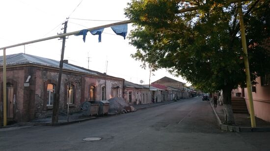 Straße in Akhalkalaki.