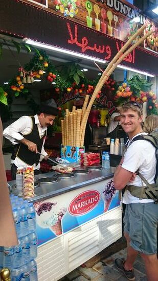 Typische Eisdiele in Istanbul.