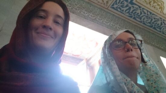 In der Blauen Moschee.