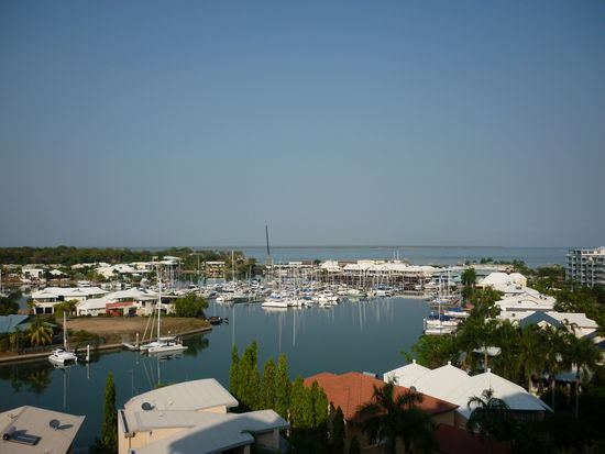 Blick vom Balkon von Hendrick dem netten Australier