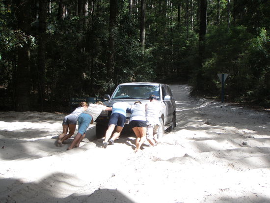 und natürlich schieben