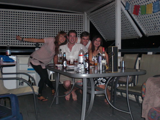 kleine Party auf unserem Balkon