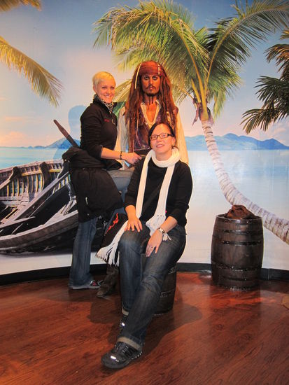 Johnny Depp haben wir auch getroffen...aber er war nicht sehr gesprächig 