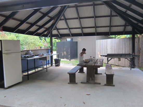 Open Air Küche am Campingplatz.