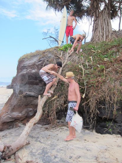 Es hätte auch einen einfacheren Weg zum Beach gegeben aber wo macht es einfach mehr spaß gg.