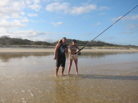 Der Supervisor und der Azubi . Der Tatz macht sich aber gut.