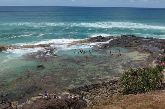 Champagner Pools --&gt; die heißen deshalb so weil das Meer hereinschwabbt und es sprudelt wie Champagner.