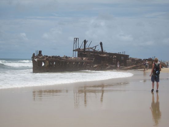 Das berühmte Schiff, dessen Name mir gerade nicht einfallen will grml. Naja auf jeden Fall waren wir dort und haben auch den ersten Cache auf Fraser gefunden.