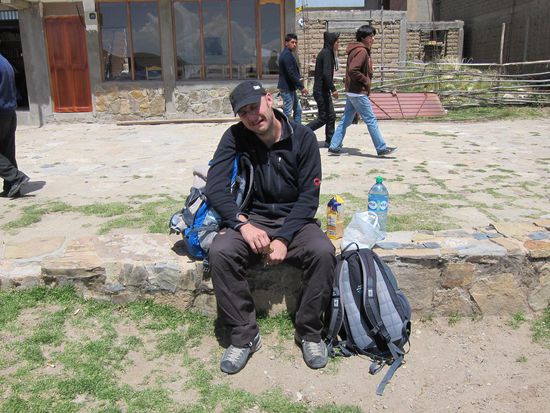 Auf der Isla del Sol. Traurig, da ich ohne David gehen musste.