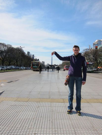 Hier der Obelisk mitten im Zentrum.