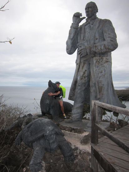 Charles Darwin, Tatz auf Seelöwe und Schildkraut. Wie love Seelöwen.
