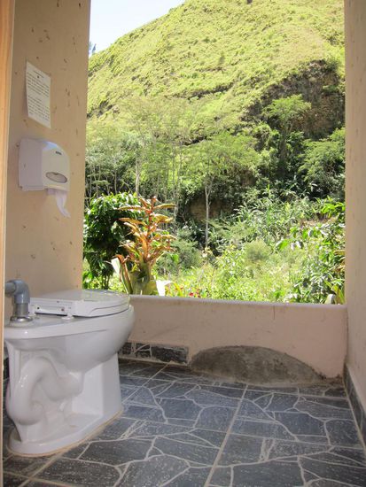 Aussicht aus dem Klo haha.