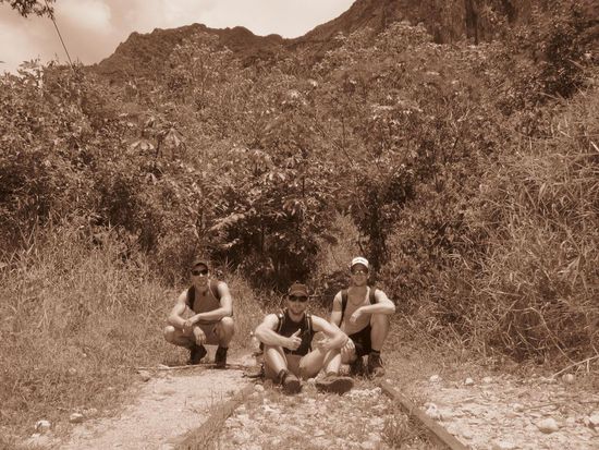 Auf den Gleisen nach Aguas Calientes.