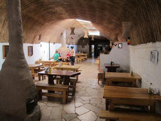 Eines der urigen Lokale in San Pedro.