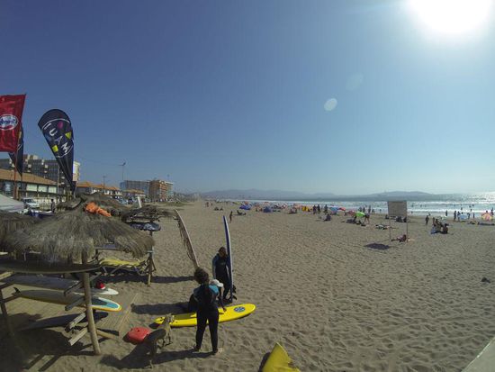 Strand von La Serena. Bilder sagen mehr als Worte stimmt in diesem Fall eher weniger, da der Strand in Wirklichkeit nicht halb so schön ist.